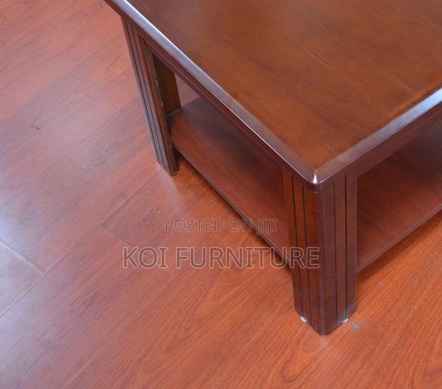 Coffee Table; Saulitee Square Mahogany Coffee Table - thumbnail 7