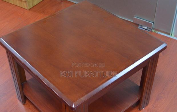 Coffee Table; Saulitee Square Mahogany Coffee Table - thumbnail 8