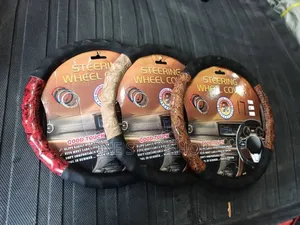 Universal Steering Wheel Cover Styles in Baije,Wood Grain,Black