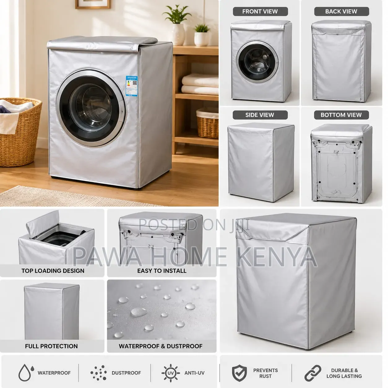 Top and Bottom Load Washing Machine Cover