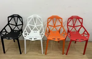 Zigzag Meshed Plastic Chairs