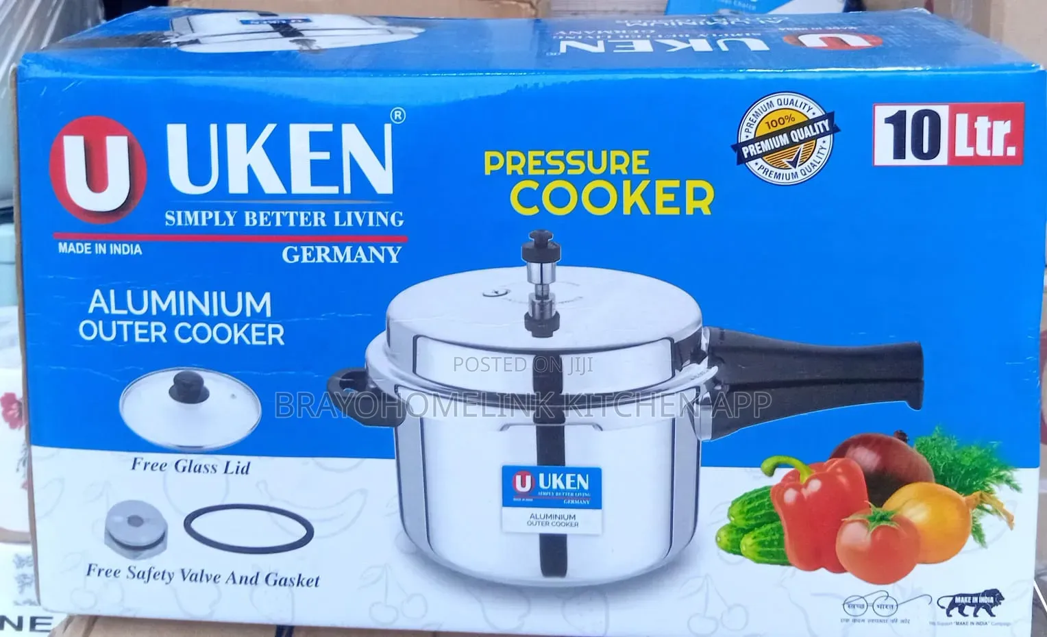 Uken Manual Pressure Cooker 10l
