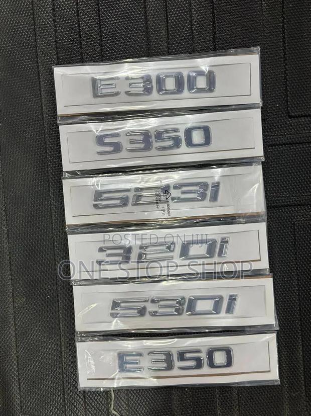 Mercedes BMW Trunk Different Emblem and Badges