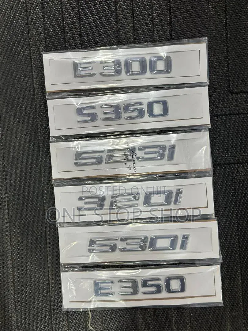 Mercedes BMW Trunk Different Emblem and Badges