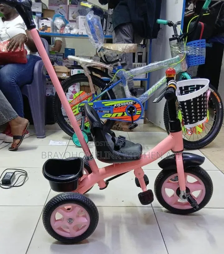 Tricycle With Push Handle