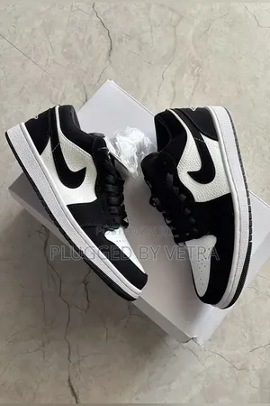 Air Jordan 1 Low Black And White (Suede) Size 36_45.