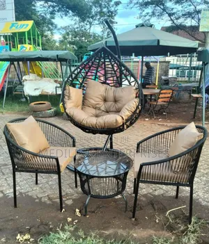 Upholstered Handwoven Modern Home Hammock Swing