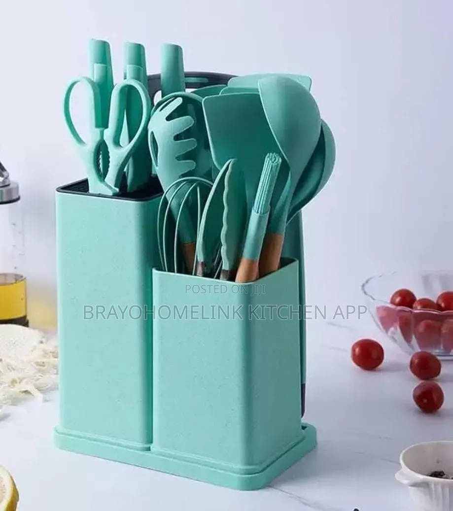 19pcs Heat Resistant Silicone Cooking Spoons