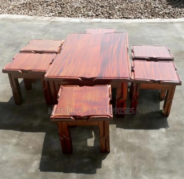 Solid Chocolate Widge Mahogany Coffee Table Set - main view