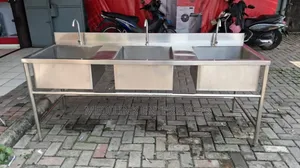 Customized Dl Triple Sinks Washing Sinks