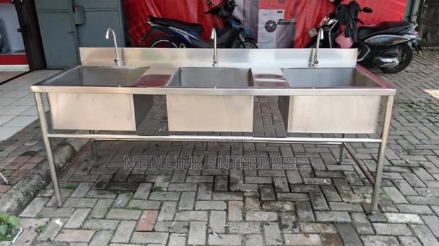 Customized Dl Triple Sinks Washing Sinks