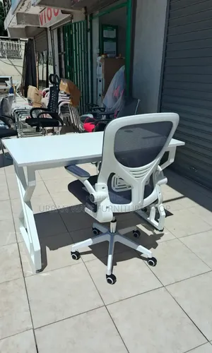 Office White Study Desk /Chair 