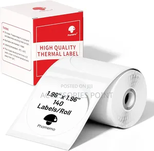 Round Waterproof Phomemo Label 30×30 50×50mm White, Transparent
