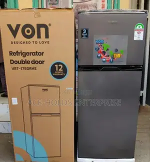 Von VRT-175drhs Top Mount Fridge Direct Cool, 175l - Silver
