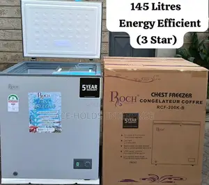 Roch 145 Litres Chest Freezer - RCF-200-K-B (2 Stars) Sliding Glass