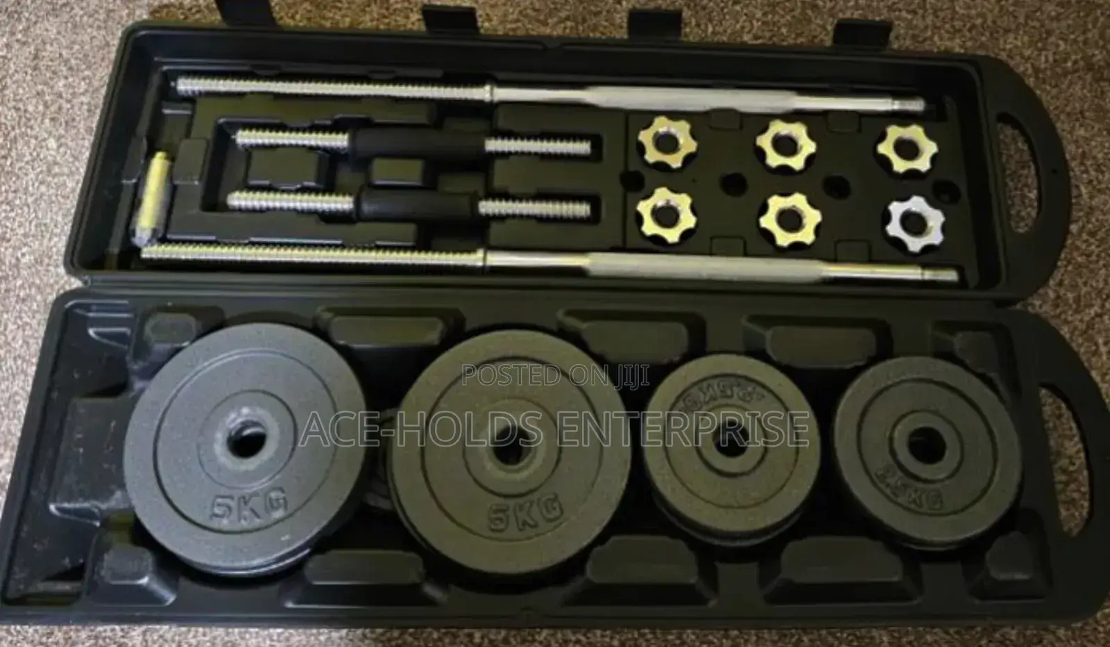 50kgs Adjustable Weight Lift/ Body Fit Dumbbell Set
