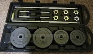 50kgs Adjustable Weight Lift/ Body Fit Dumbbell Set