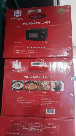 20 Litres Manual Control - 5 Settings Hanmac Microwave Oven (Black)