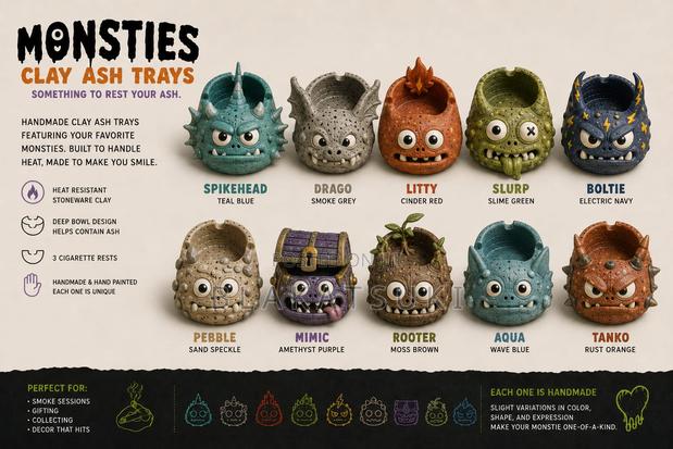 Custom Clay Ashtrays Available on Pre-Order - thumbnail 2