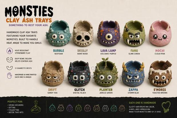 Custom Clay Ashtrays Available on Pre-Order - thumbnail 4