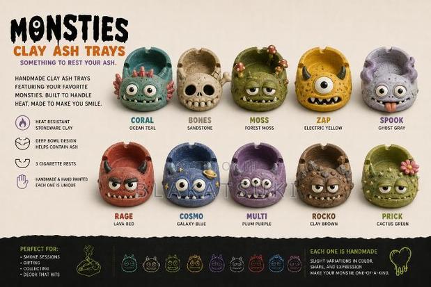 Custom Clay Ashtrays Available on Pre-Order - thumbnail 5
