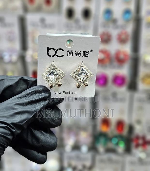 Dangle Crystal Coated Earrings - thumbnail 13