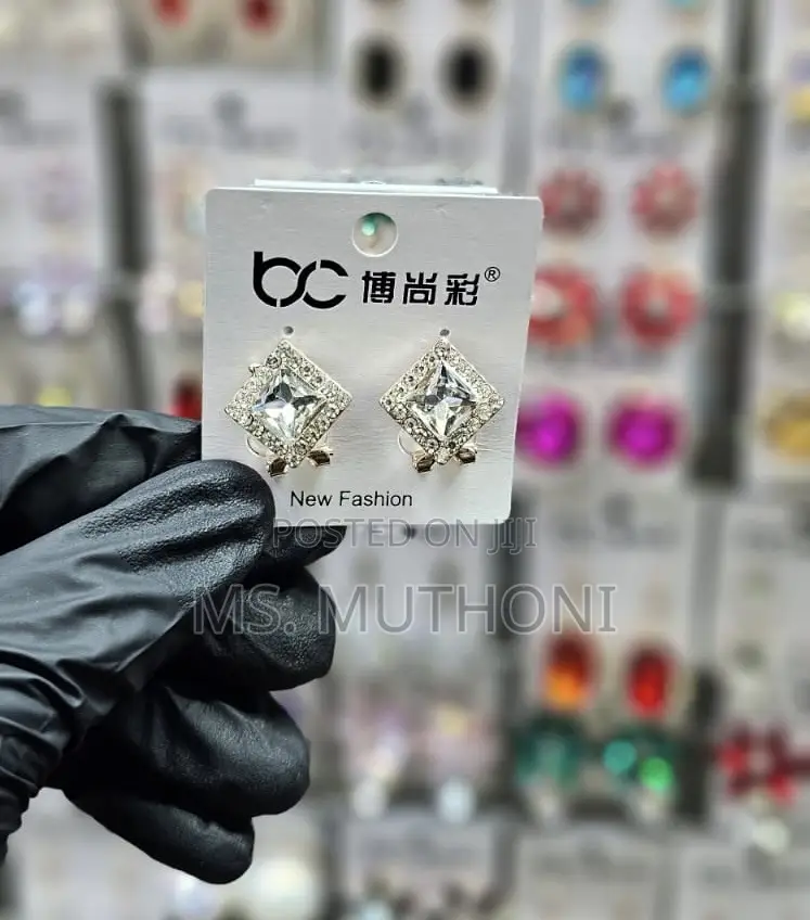 Dangle Crystal Coated Earrings