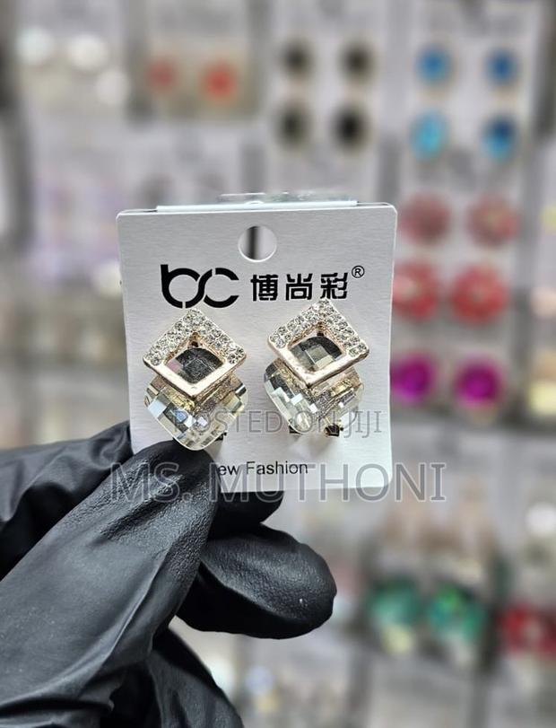 Dangle Crystal Coated Earrings - thumbnail 16