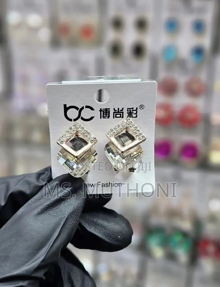 Dangle Crystal Coated Earrings
