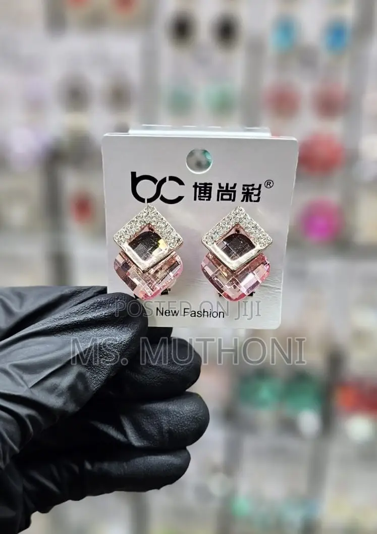 Dangle Crystal Coated Earrings