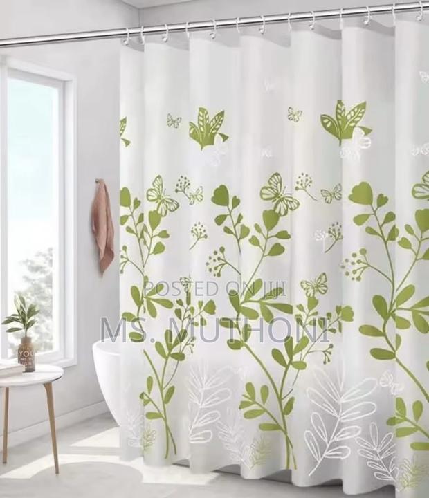 Floral Minimalist PVC Shower Curtains