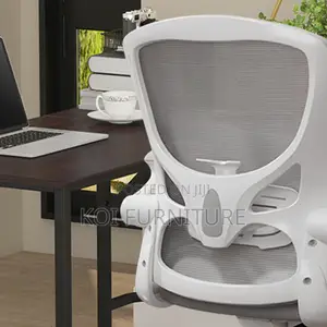 Office Chair : Muxx.Stil White Ergonomic Desk Chair