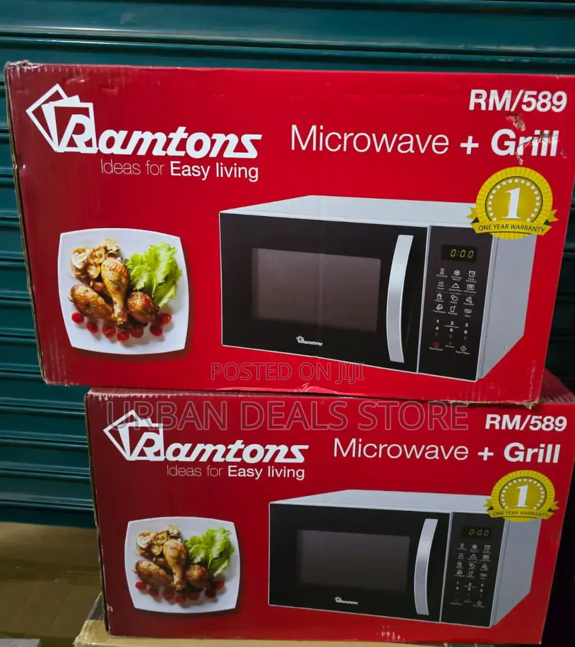 Ramtons 23 Litres Microwave With Grill – Rm589 (Silver)