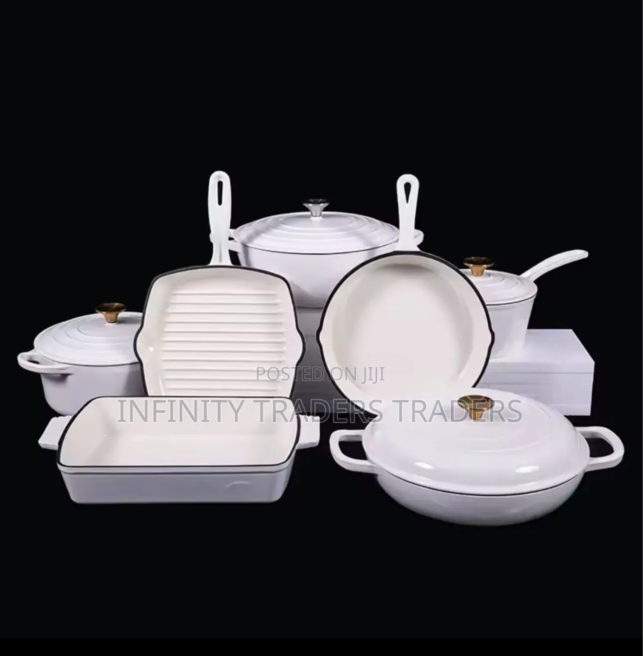 11pcs Cast Iron Cookware