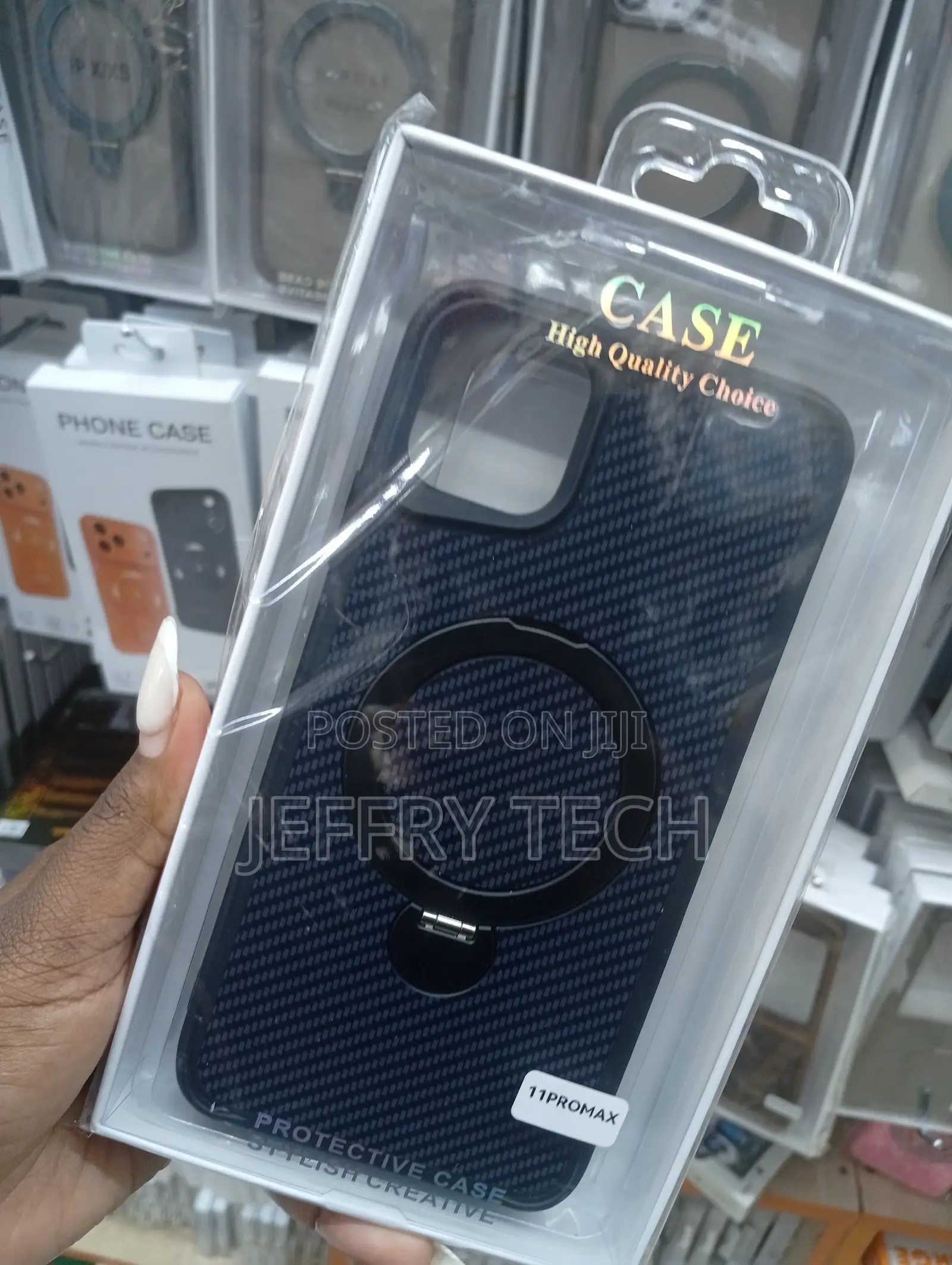 iPhone 11 Pro Max Case, Flexible Shockproof Case, Magnetic Ring
