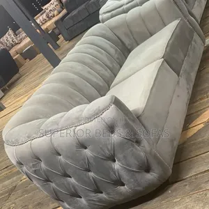 Luxury Grey Chesterfield 2 Seater Sofa