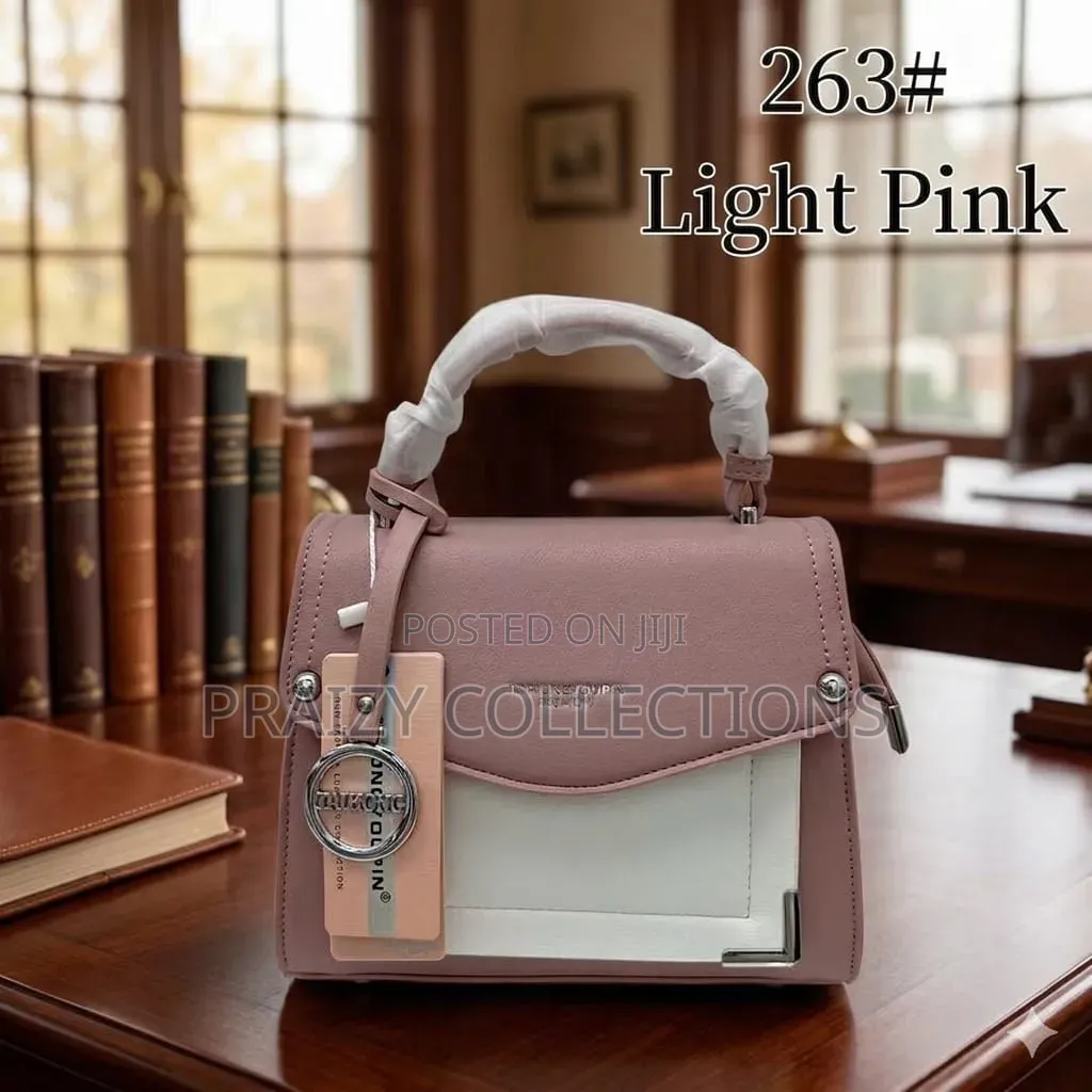 Color Blocked Top-Handle Purse