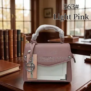Color Blocked Top-Handle Purse