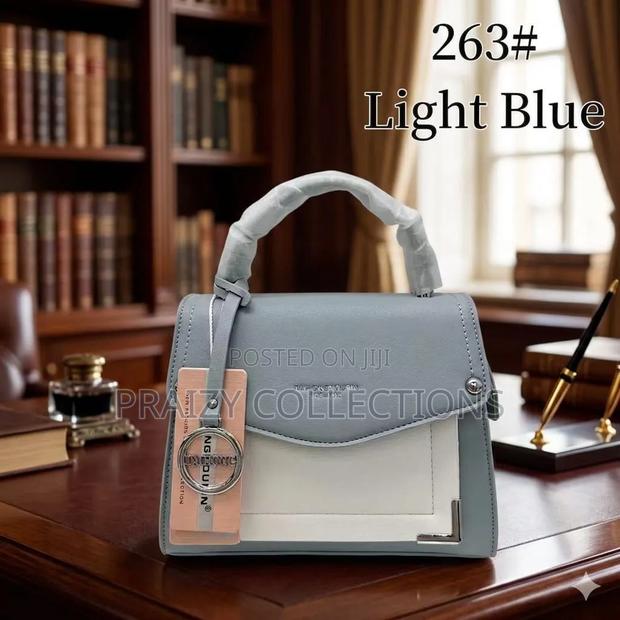 Color Blocked Top-Handle Purse - thumbnail 4