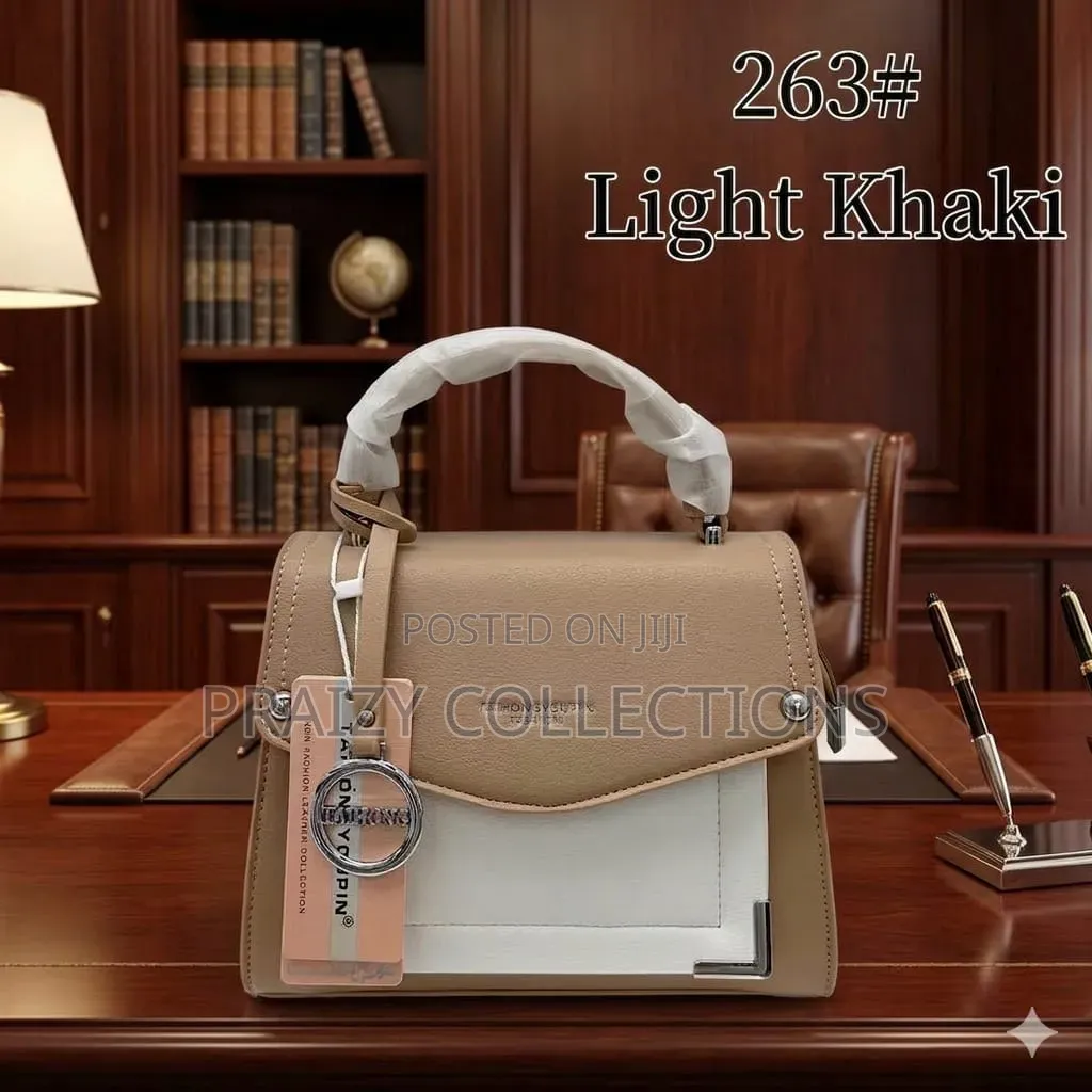 Color Blocked Top-Handle Purse