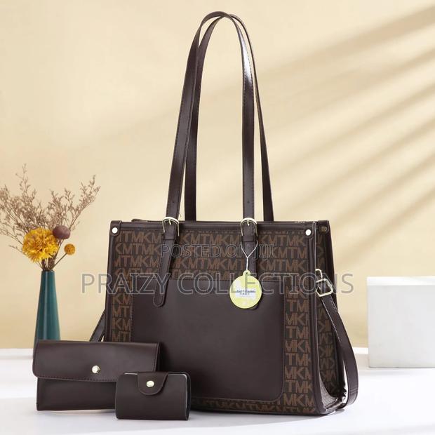 3 in 1 Grid Handbag With Long Handle - thumbnail 3