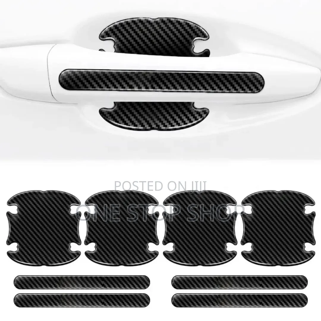 Car Door Antiscratch Protective Stickers Carbon Texture