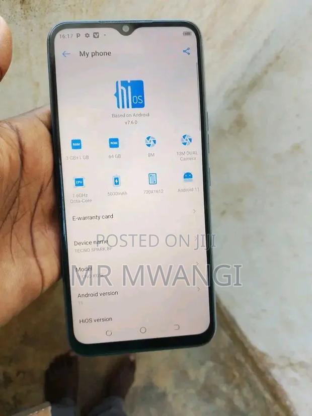 Tecno Spark 8C 64 GB Blue - thumbnail 5