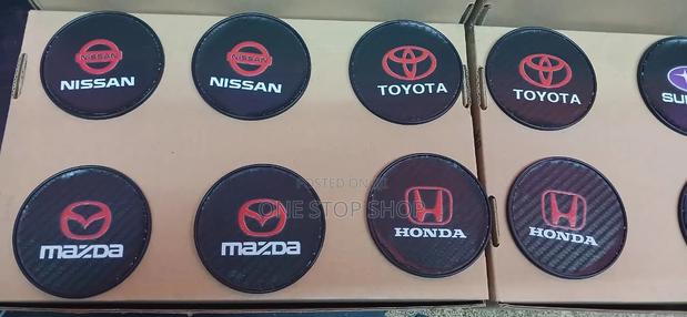 Car Branded 2pc Cup Holder Mats