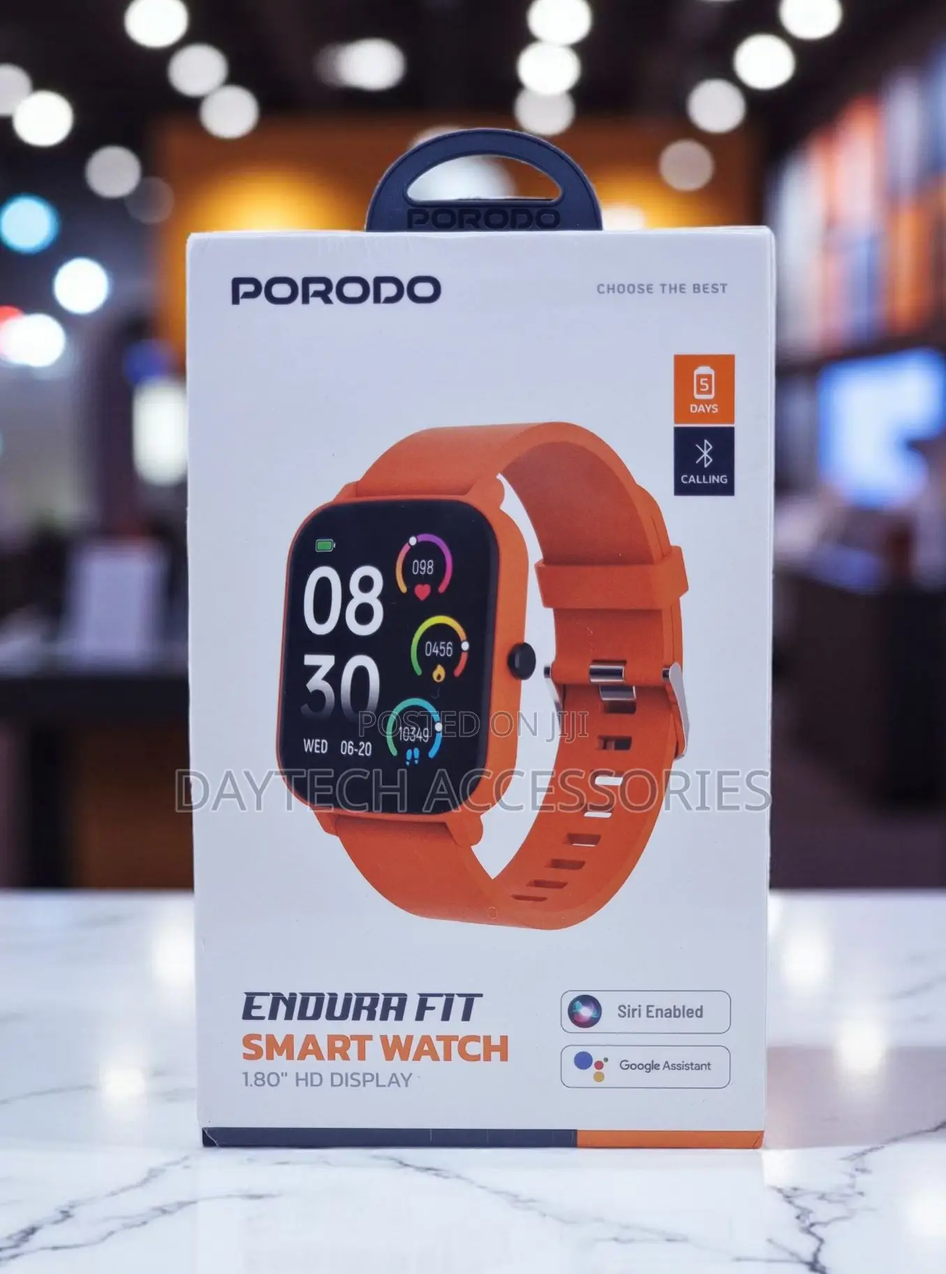 This Is a Porodo Endura Fit Smartwatch With a 1.8-Inch Display.