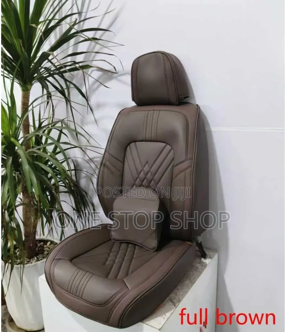 Brown High Quality 5 Seater Full Car Coverage Seat Cushions
