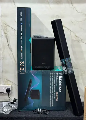*Hisense Soundbar 360w 3.1.2 Channel Ax3120g