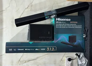 *Hisense Soundbar 360w 3.1.2 Channel Ax3120g