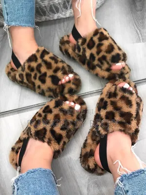 Fluffy Ladies Open Shoes