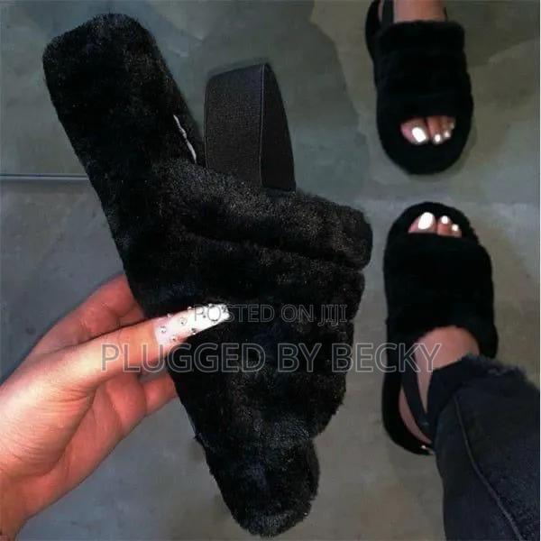 Fluffy Ladies Open Shoes - thumbnail 3